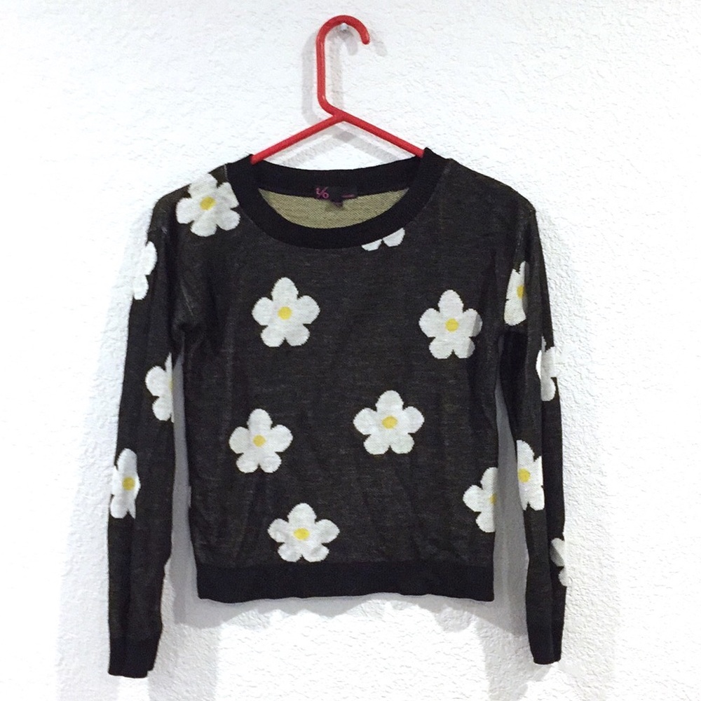 Black Flower sweater